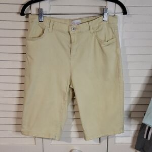 The Children's Place Pale Yellow Knee-Length Shorts